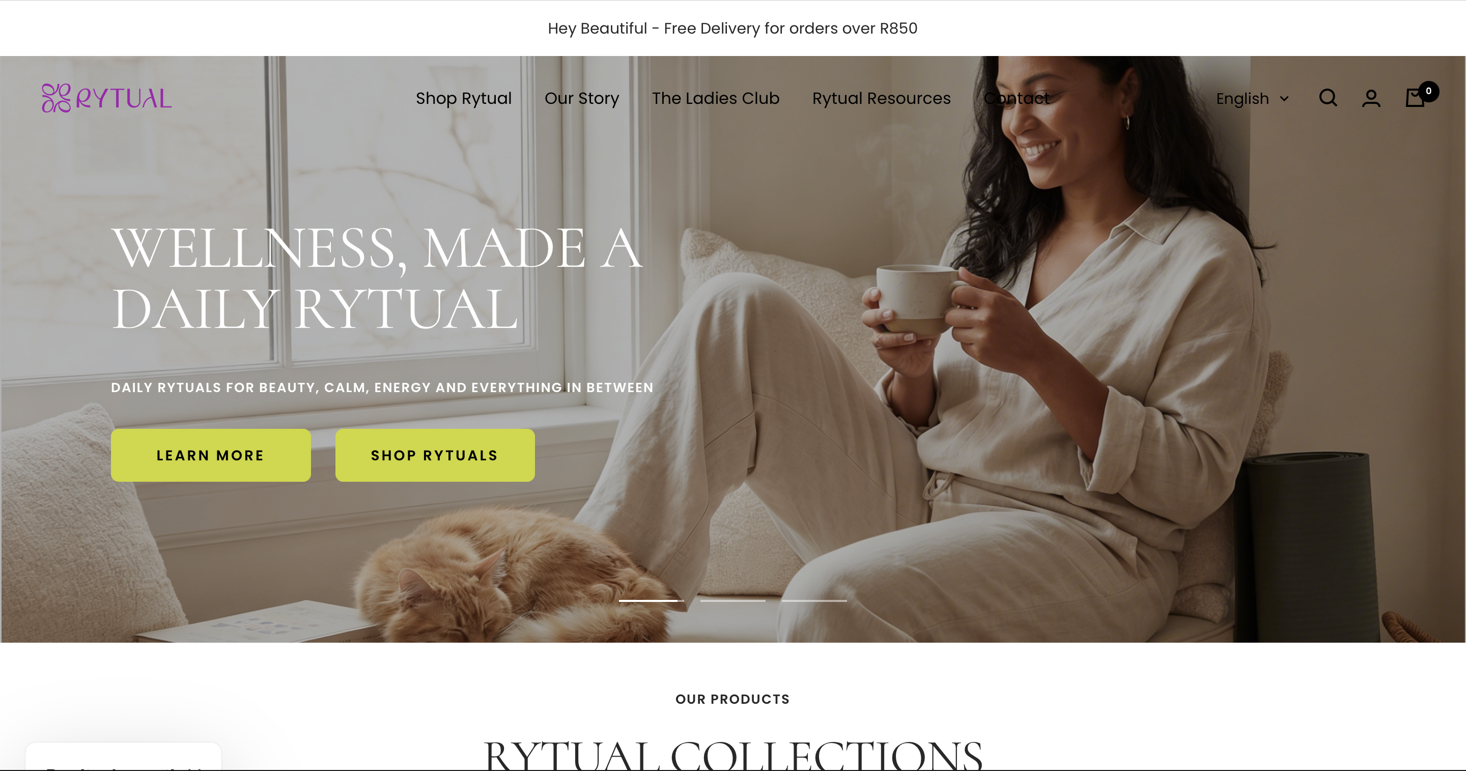 Rytual Wellness website
